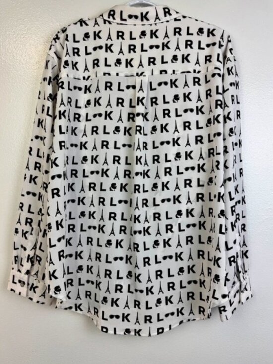 Dresses & Skirts - Logo Print Long Sleeve Shirt